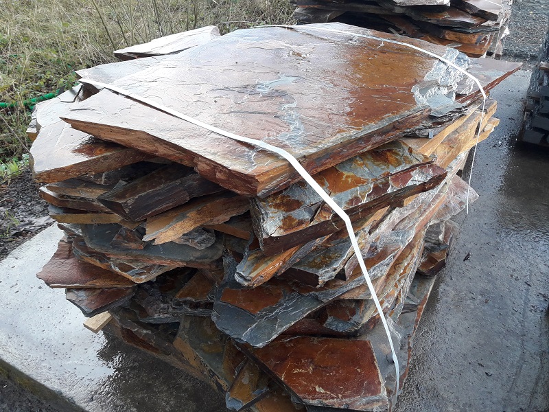 dalle naturelle schiste corten